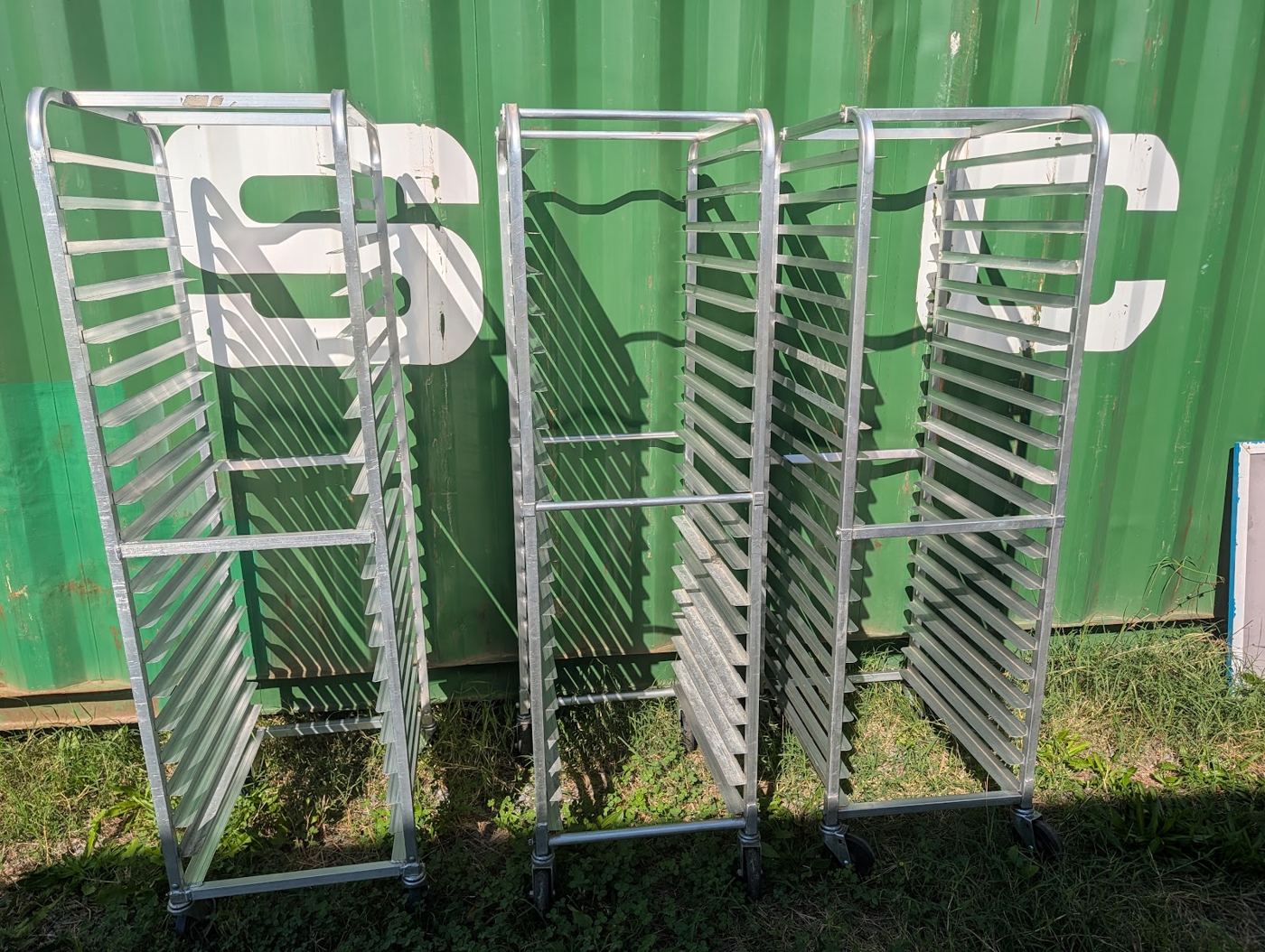Aluminum Full-Height Sheet Pan Racks (3 available, sold each) — photo 1 of 5