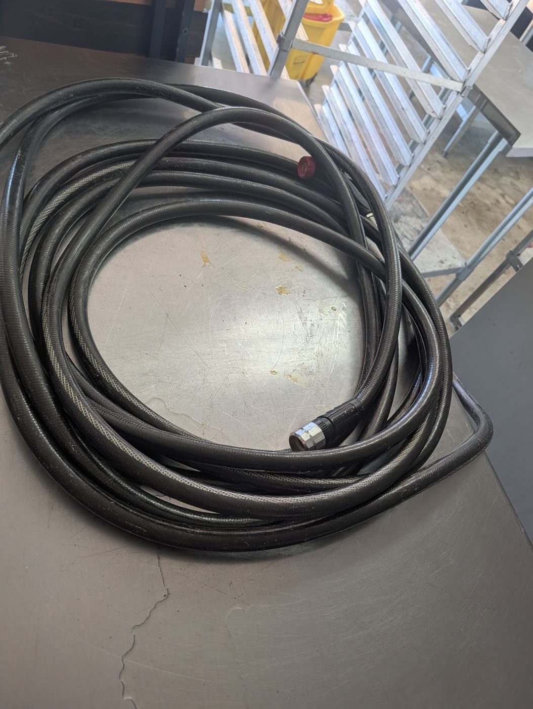 Heavy Rubber Water Hose with Spray Nozzle — photo 1 of 3
