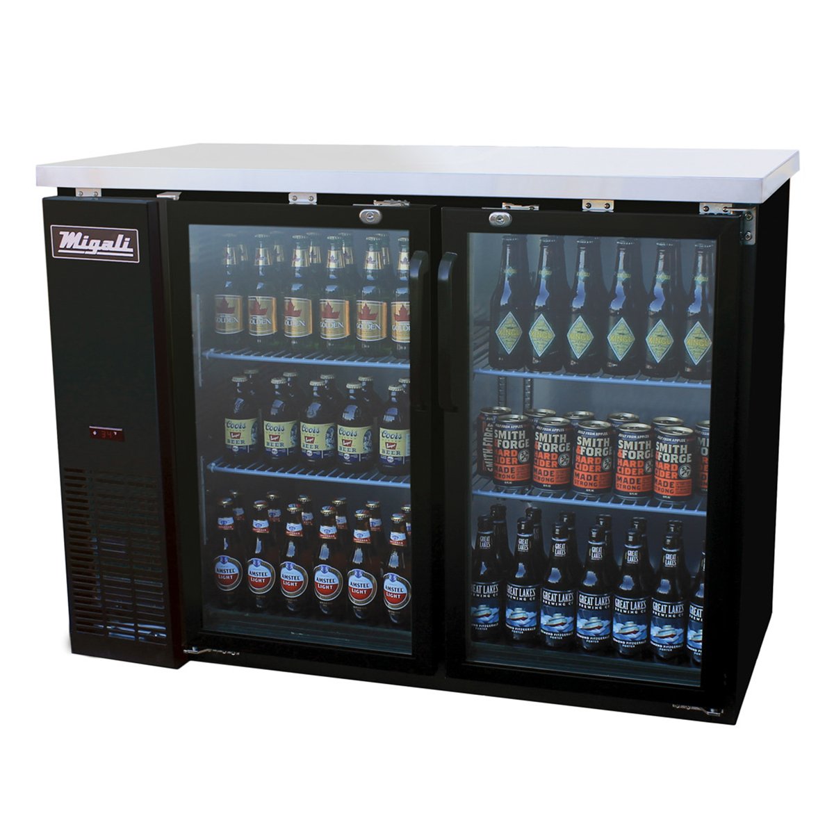 Migali C-BB48G-HC 48” Wide Glass Door Refrigerator — photo 1 of 1