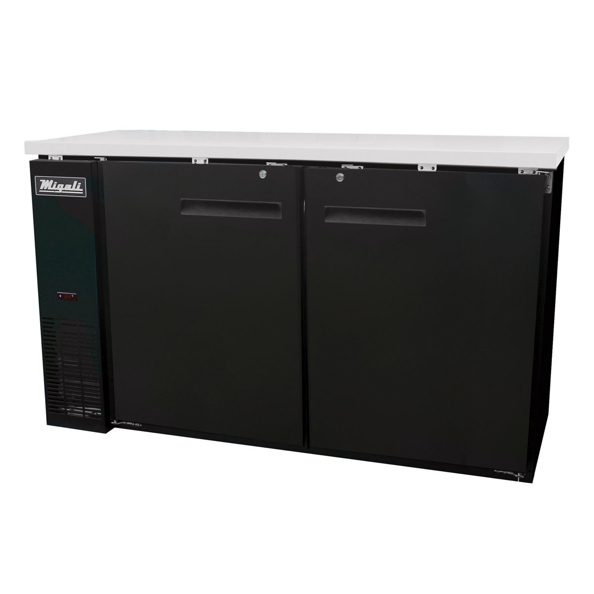 Migali C-BB60-HC 60” Wide Solid Door Refrigerator — photo 1 of 1