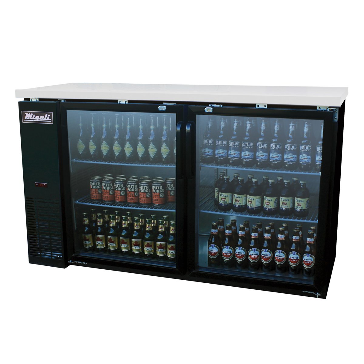 Migali C-BB60G-HC 60” Wide Glass Door Refrigerator — photo 1 of 1