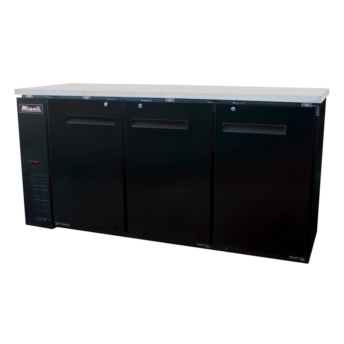 Migali C-BB72-HC 72” Wide Solid Door Refrigerator — photo 1 of 1