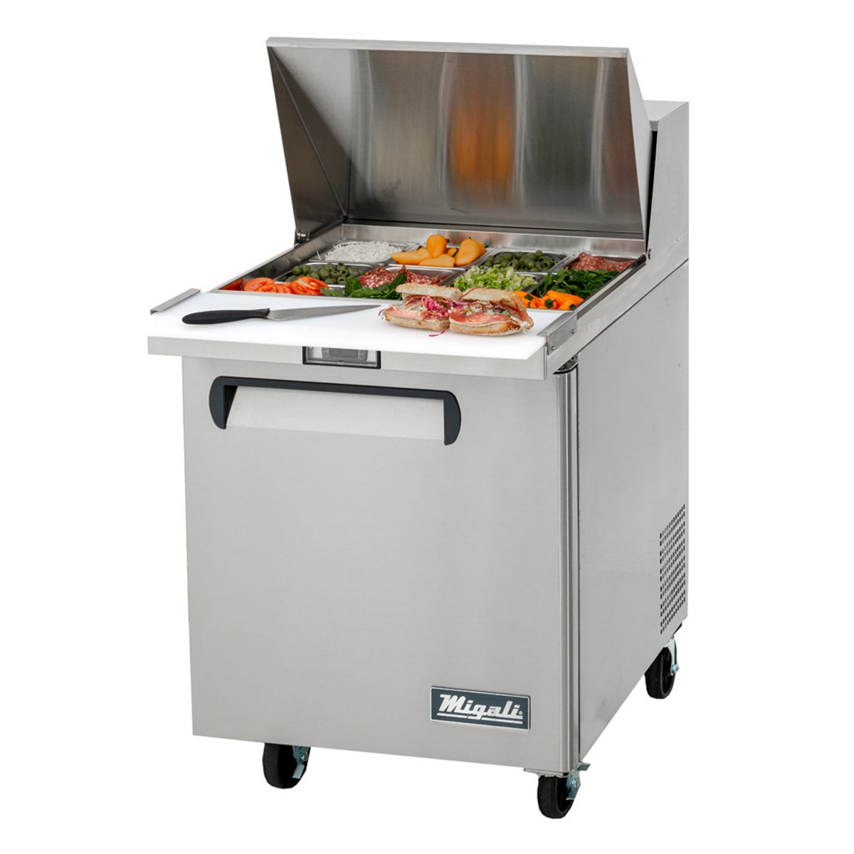 Migali C-SP27-12BT-HC 27” Wide Refrigerator, 12 (1/6th size) Pans (pans not included) — photo 1 of 1