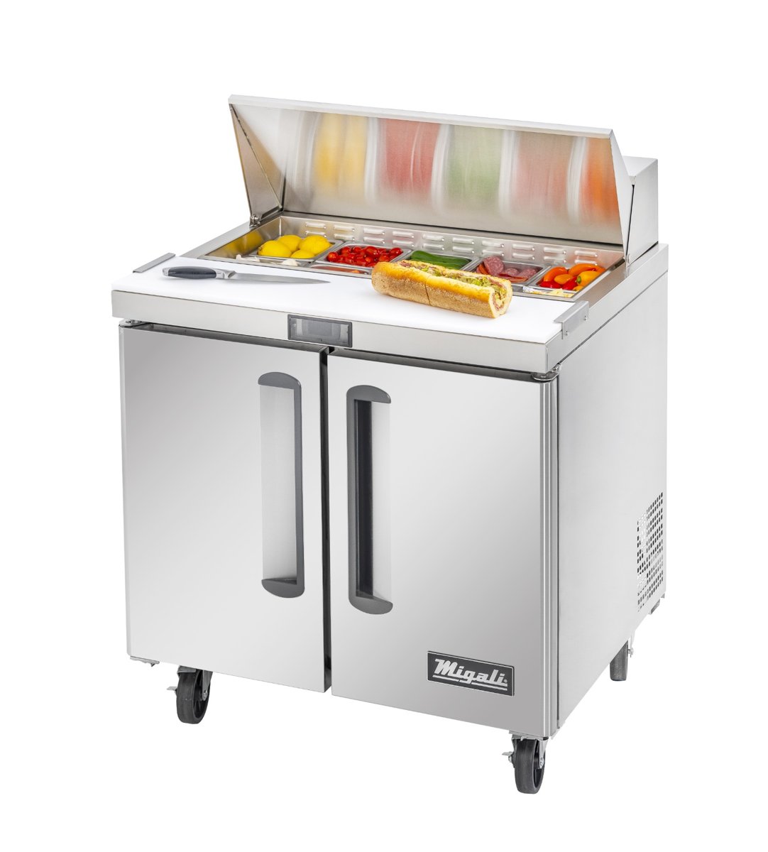 Migali C-SP36-10-HC 36” Wide Refrigerator, 10 (1/6th size) Pans (pans not included) — photo 1 of 1