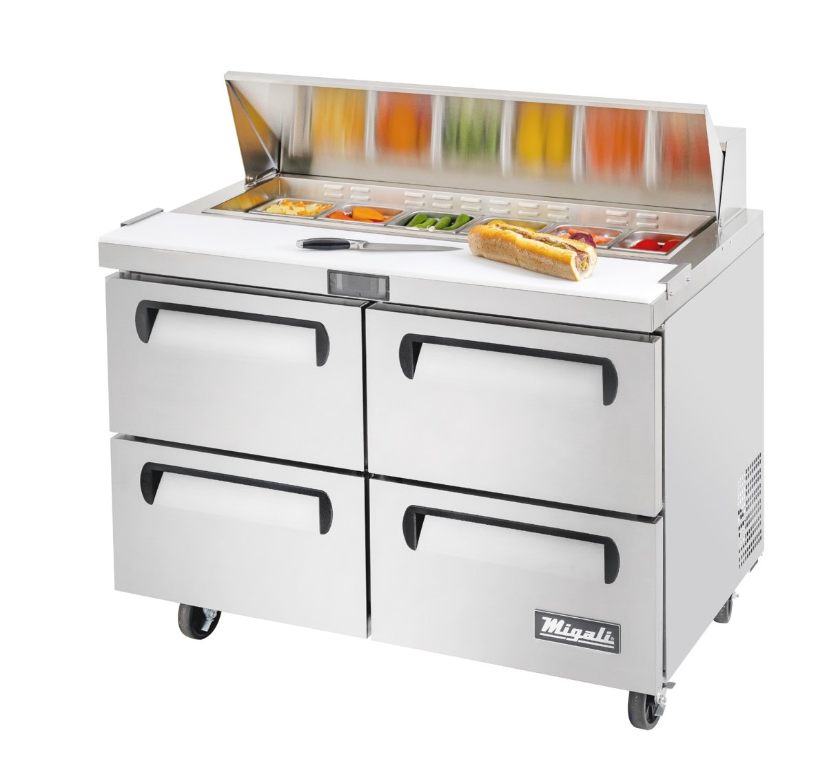 Migali C-SP48-12-D-HC 48” Wide Refrigerator, 12 (1/6th size) Pans — photo 1 of 1