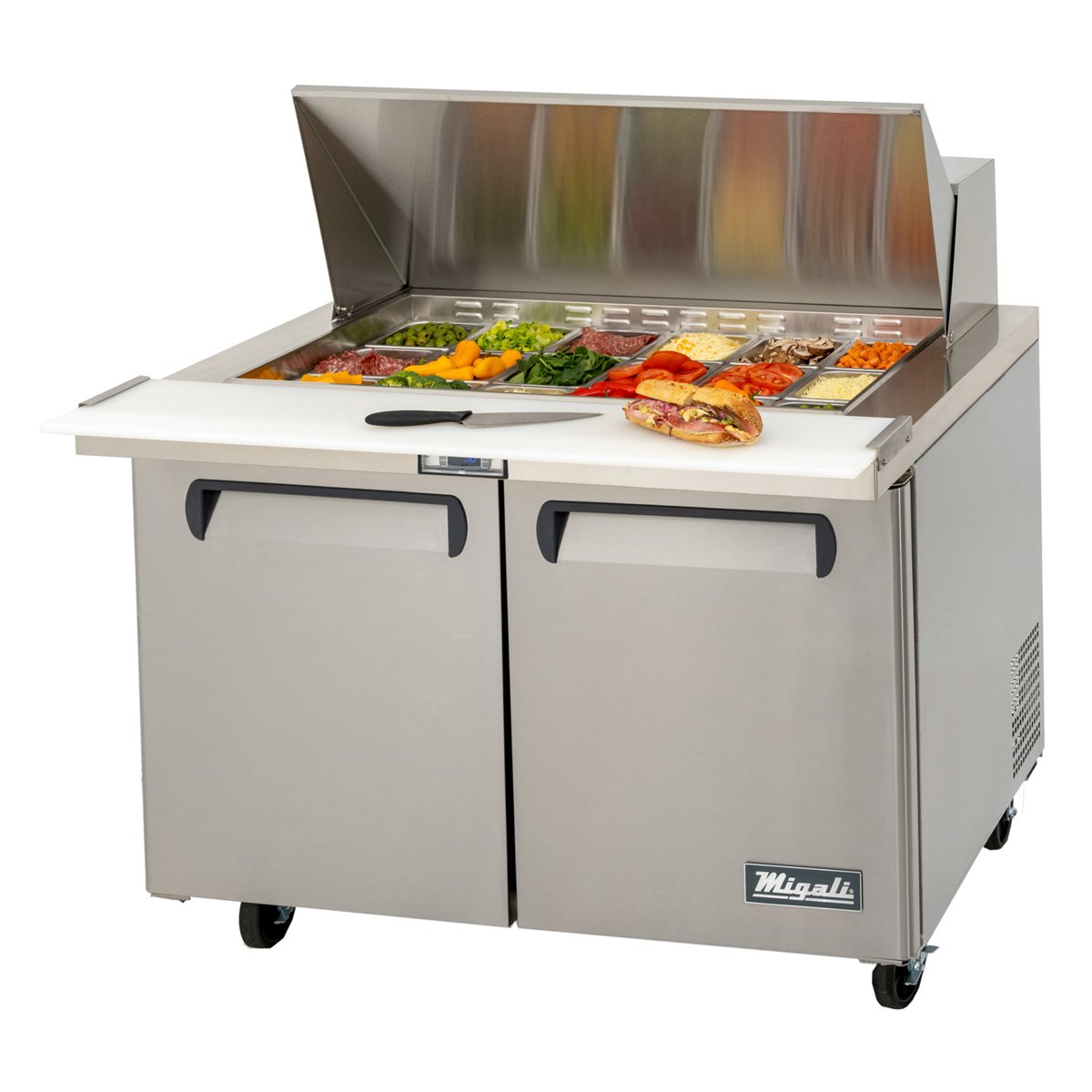 Migali C-SP48-18BT-HC 48” Wide Refrigerator, 48 (1/6th size) Pans (pans not included) — photo 1 of 1