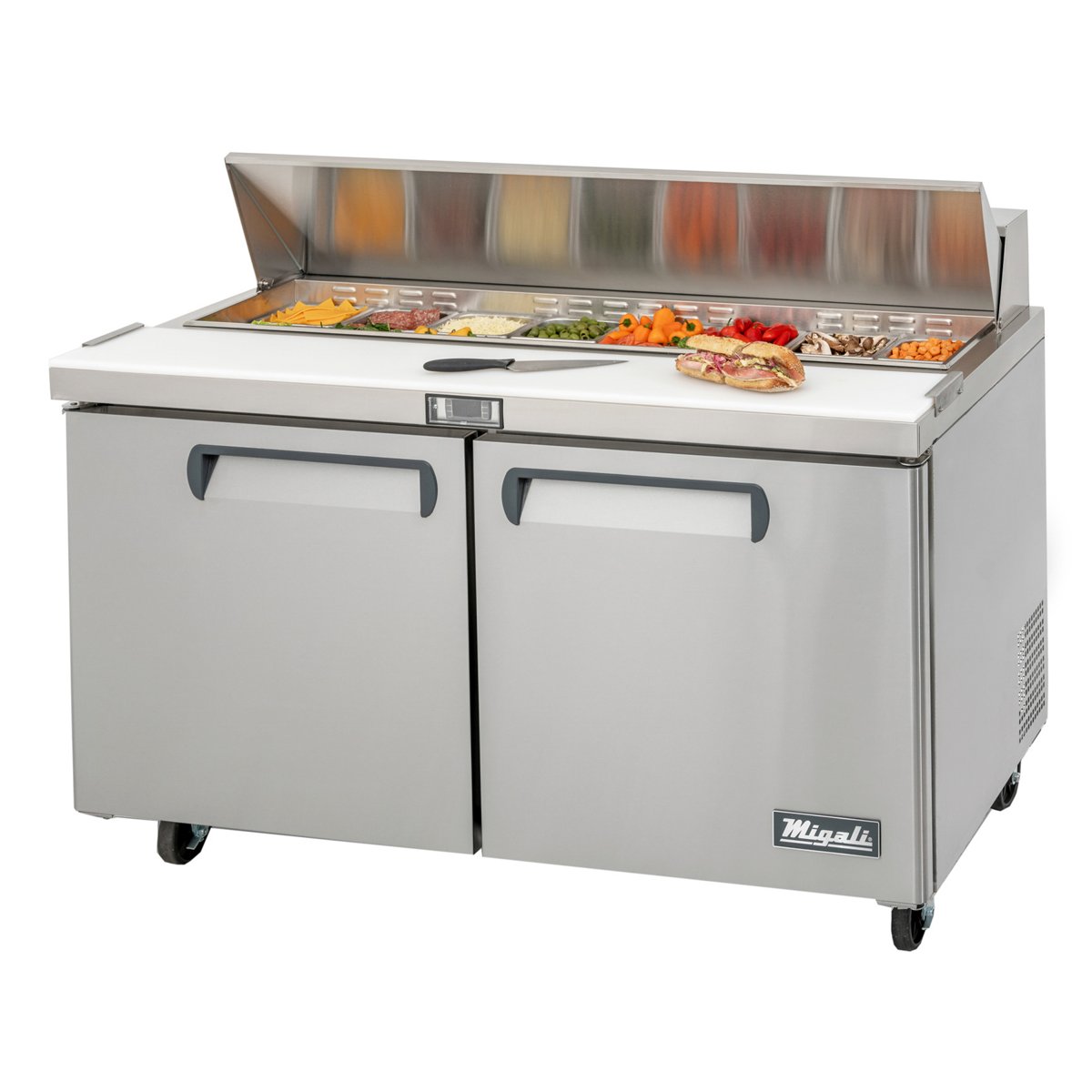 Migali C-SP60-16-HC 60” Wide Refrigerator, 16 (1/6th size) Pans (pans not included) — photo 1 of 1