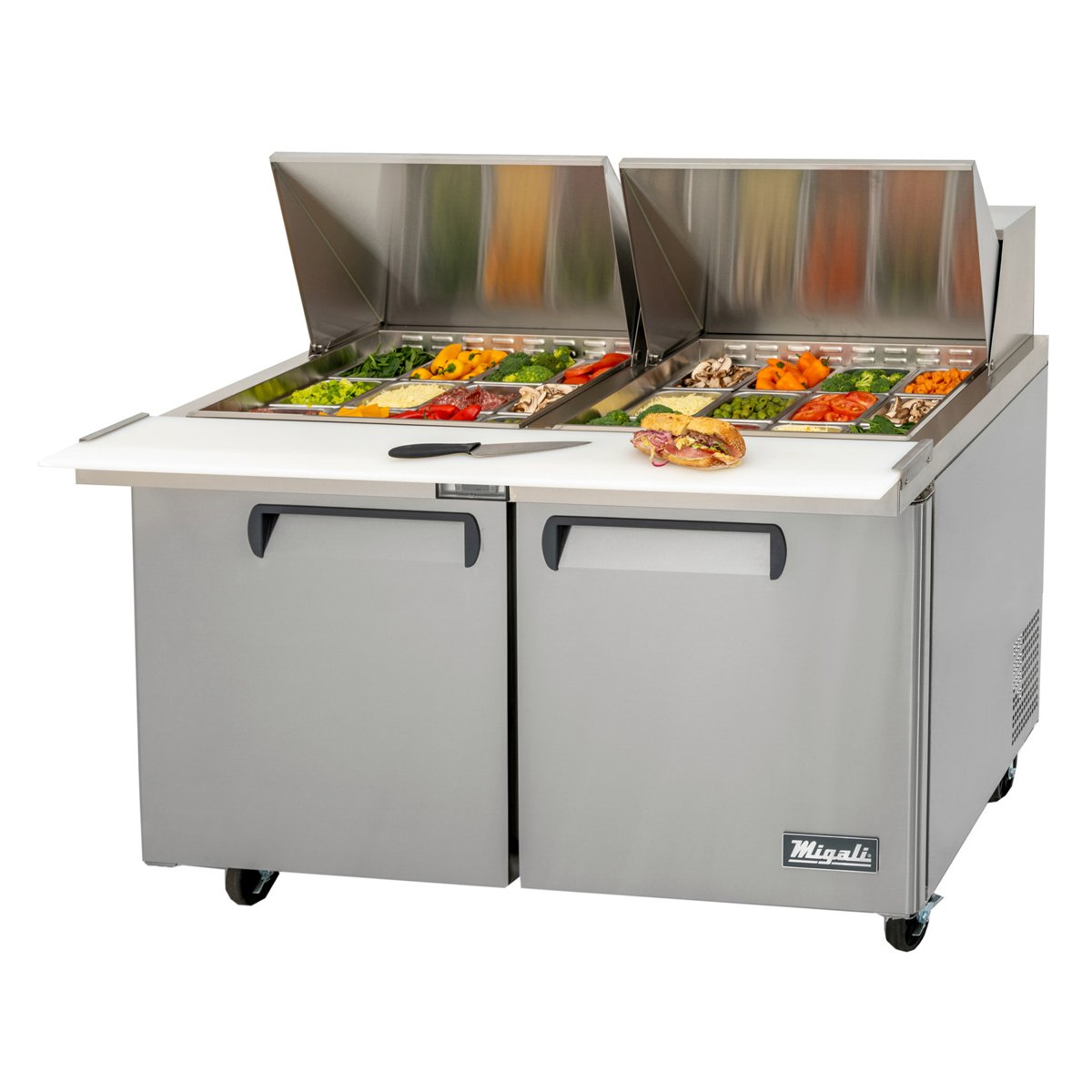 Migali C-SP60-24BT-HC 60” Wide Refrigerator, 24 (1/6th size) Pans (pans not included) — photo 1 of 1