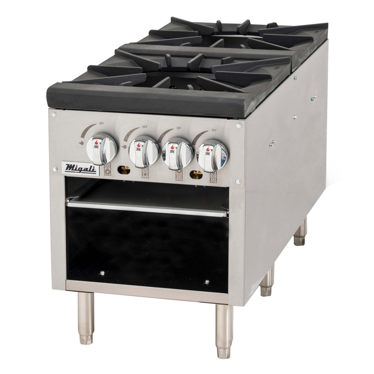 Migali C-SPS-2-18 2 Burner, 18” Wide, Stock Pot Stove — photo 1 of 1